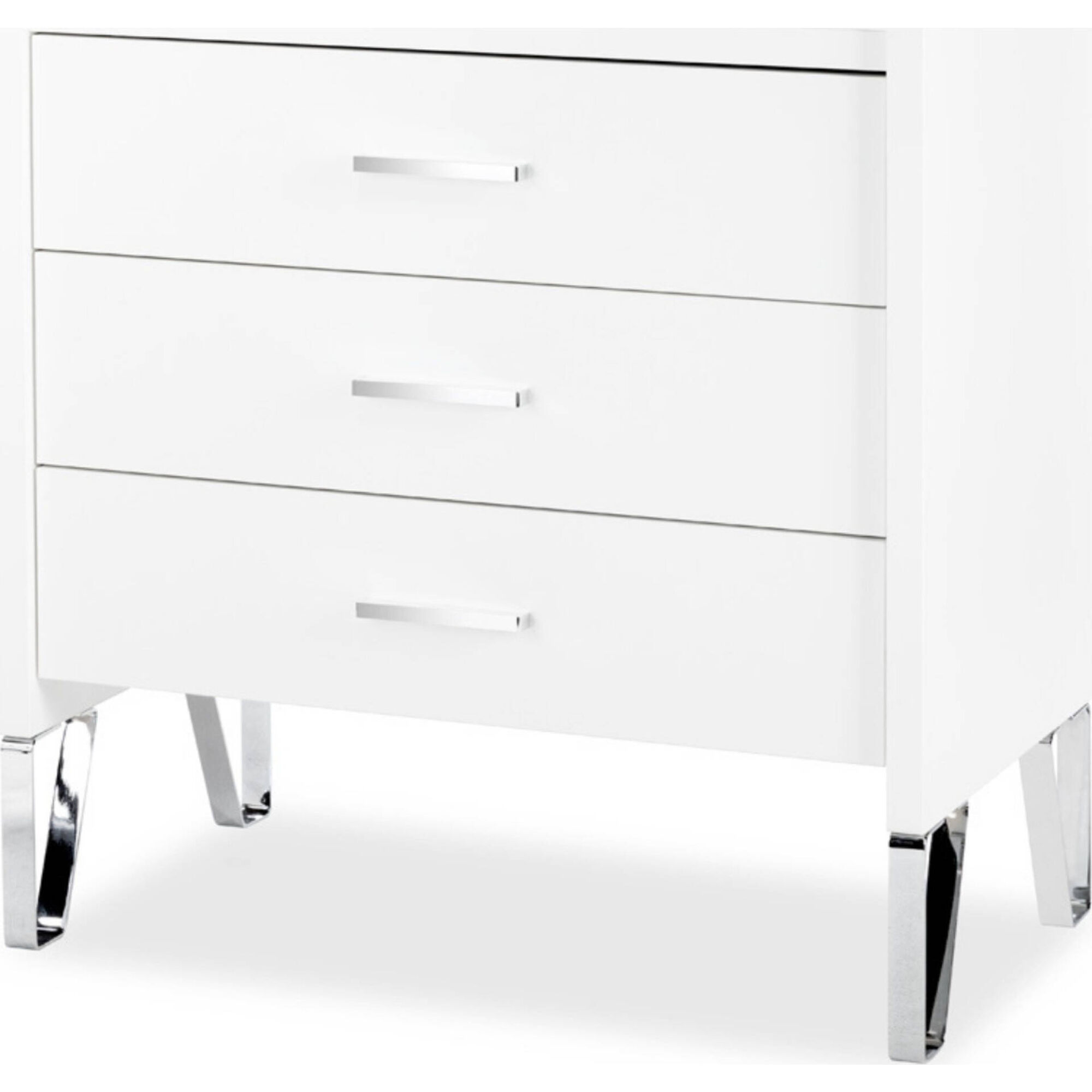 Cómoda com 3 Gavetas 83x45x87cm Branca Blanka Cómoda com 3 Gavetas 83x45x87cm Branca Blanka