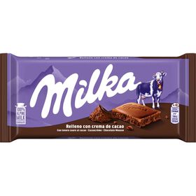Tablete de Chocolate com Creme de Cacau Milka