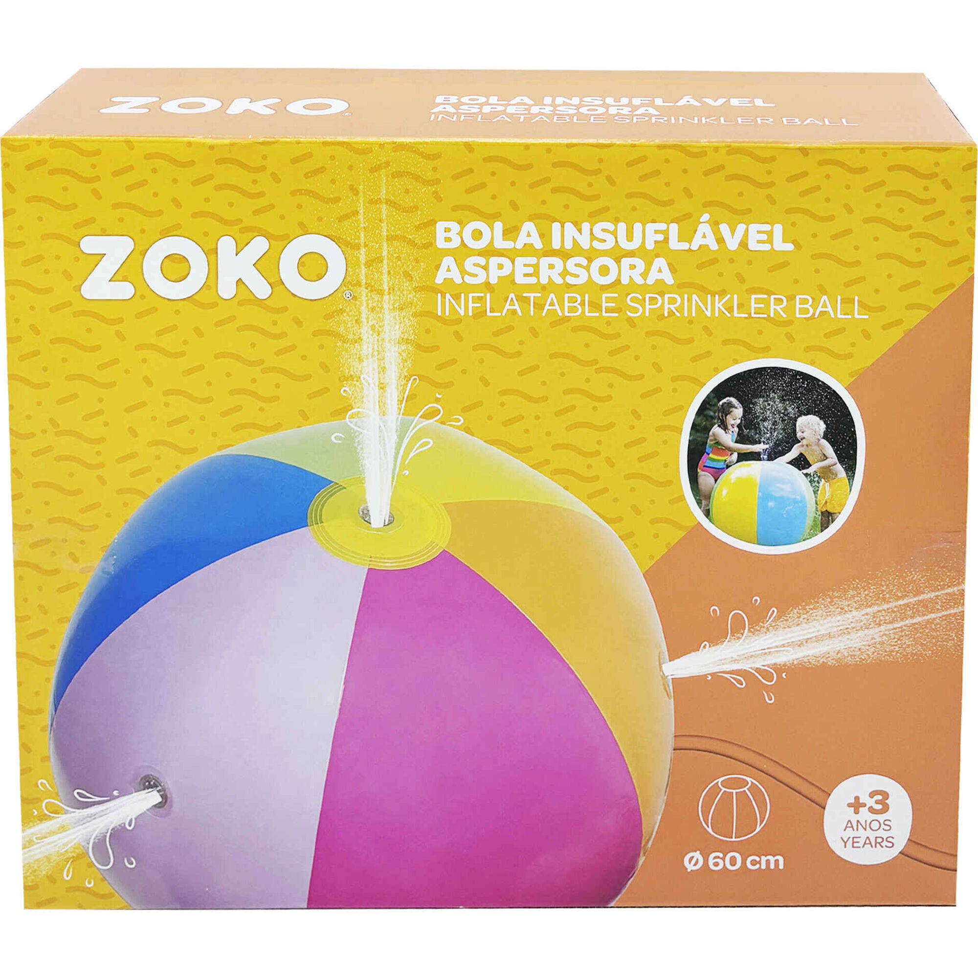 Bola Insuflável 60 cm Aspersora