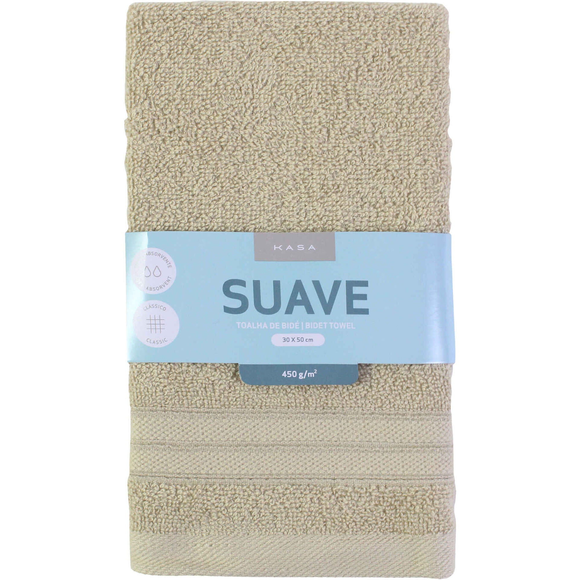 Toalha Bid&eacute; Suave Bege Kasa