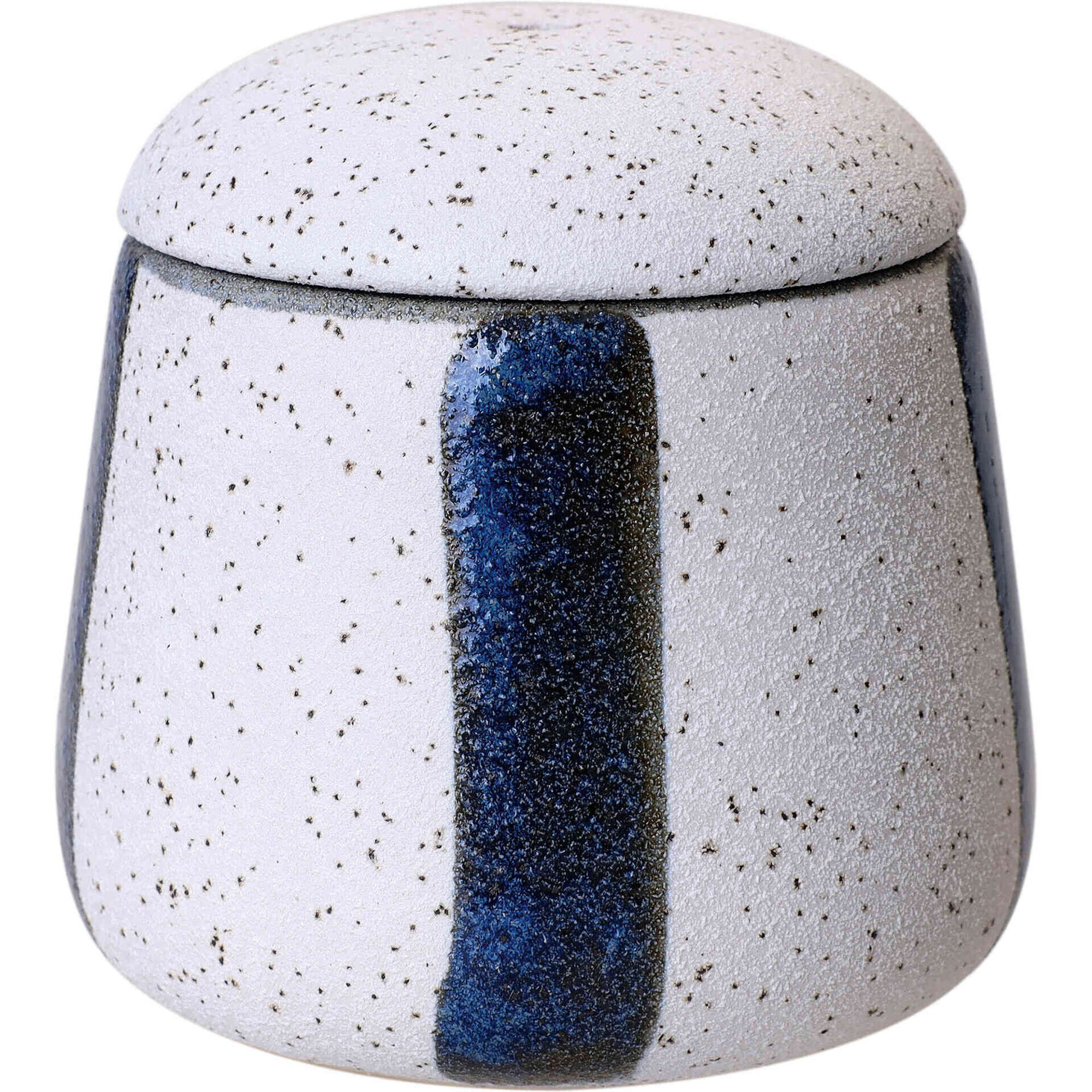 Frasco Cer&acirc;mica Riscas Azul Kasa