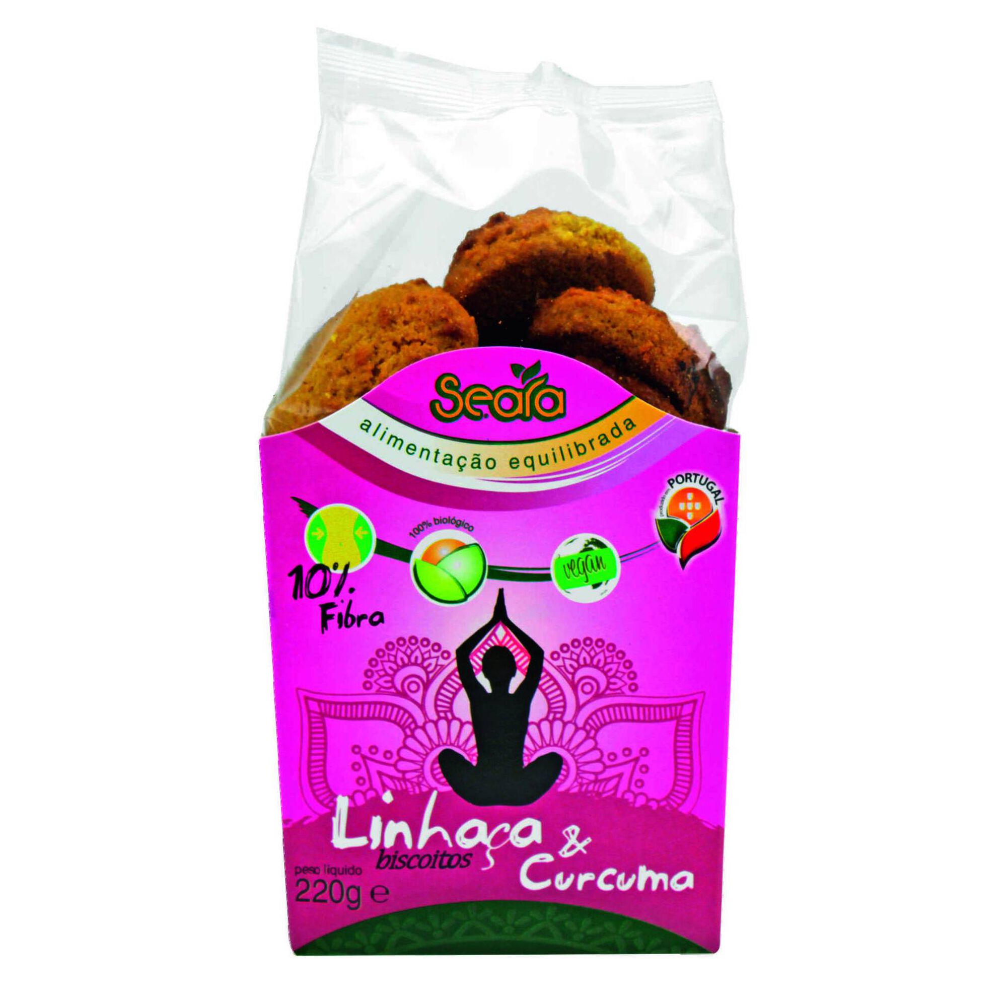 Biscoitos Linhaça e Curcuma