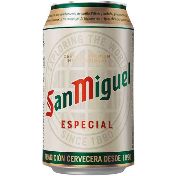 Cerveja em Lata com Álcool San Miguel