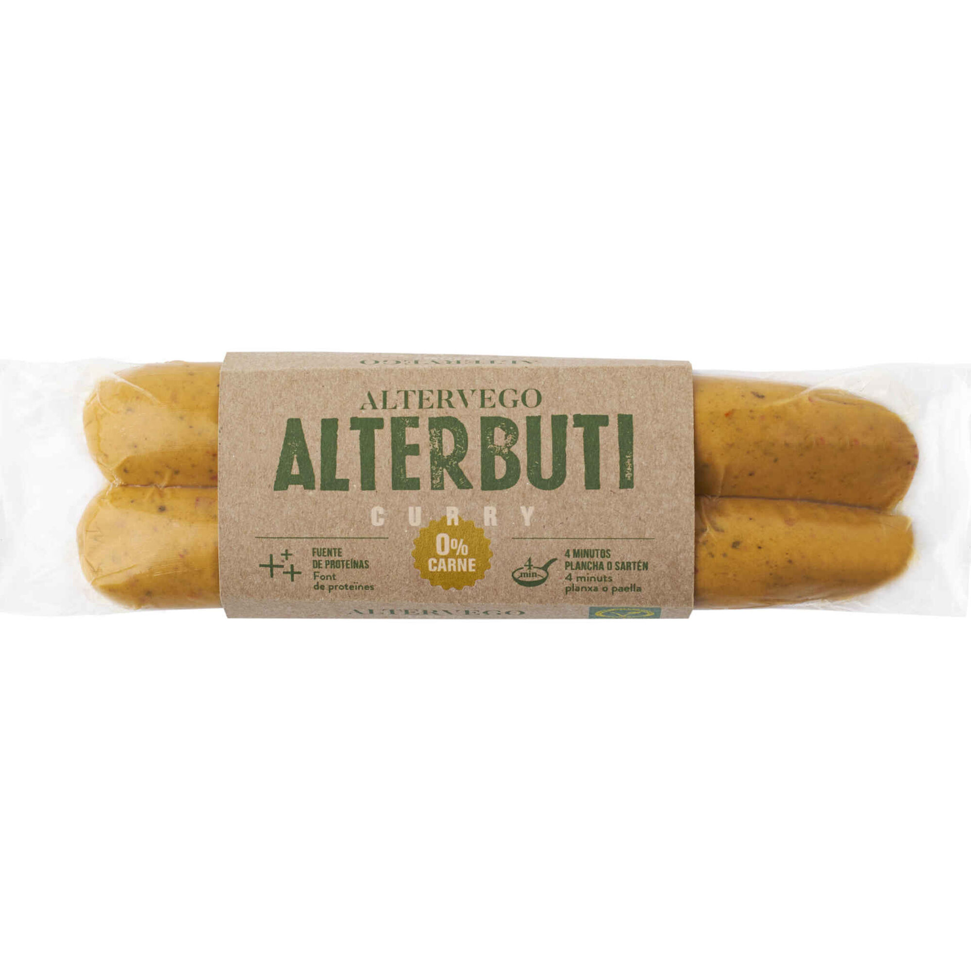 Salsicha Vegetariana de Cenoura e Caril