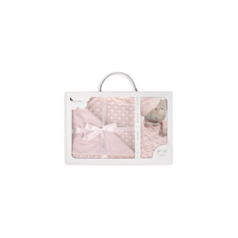 Manta e Doudou Rosa Interbaby