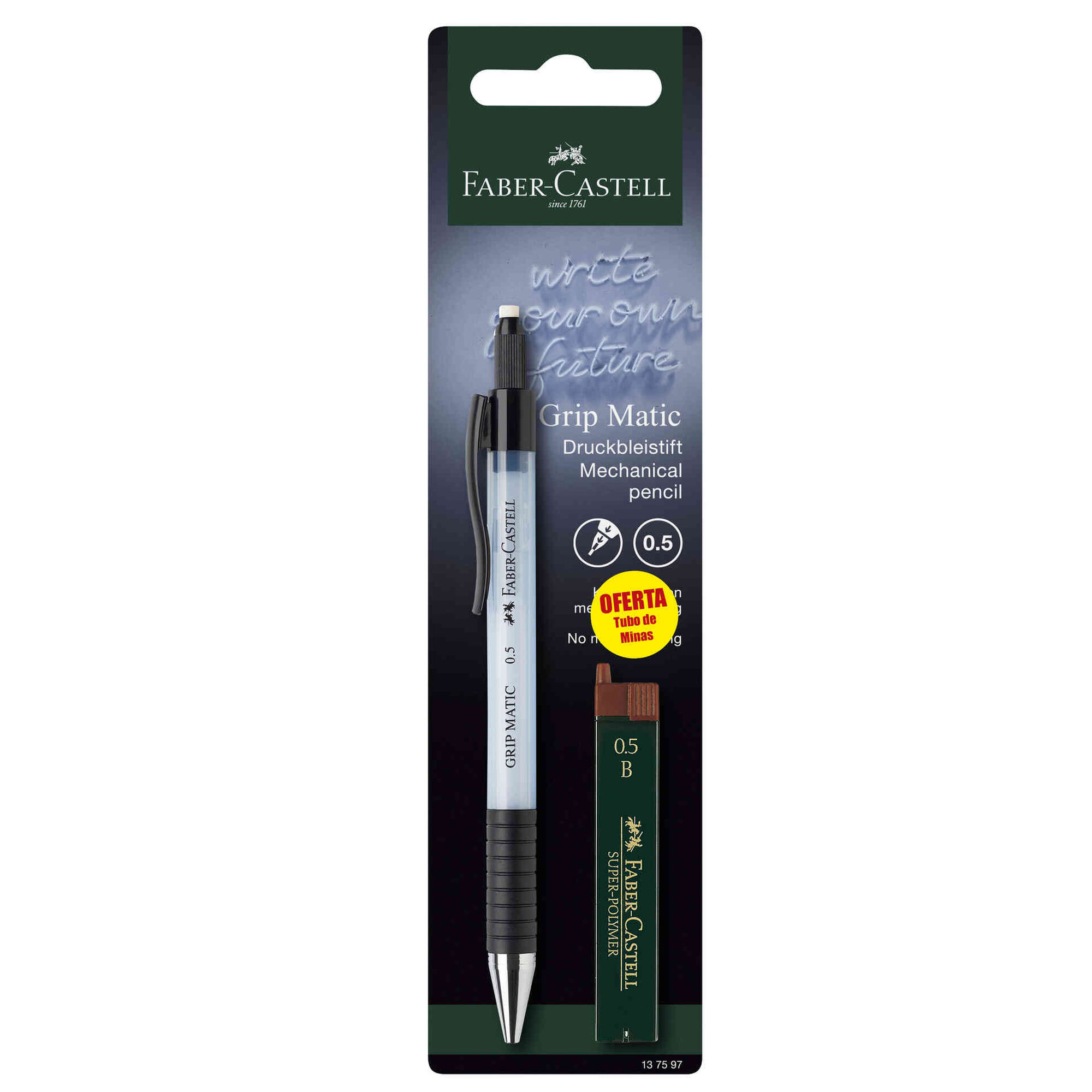 Lapiseira Grip Matic 0,5mm e Minas B Lapiseira Grip Matic 0,5mm e Minas B