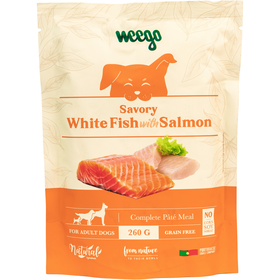 Comida H&uacute;mida para C&atilde;o Peixe e Salm&atilde;o Weego