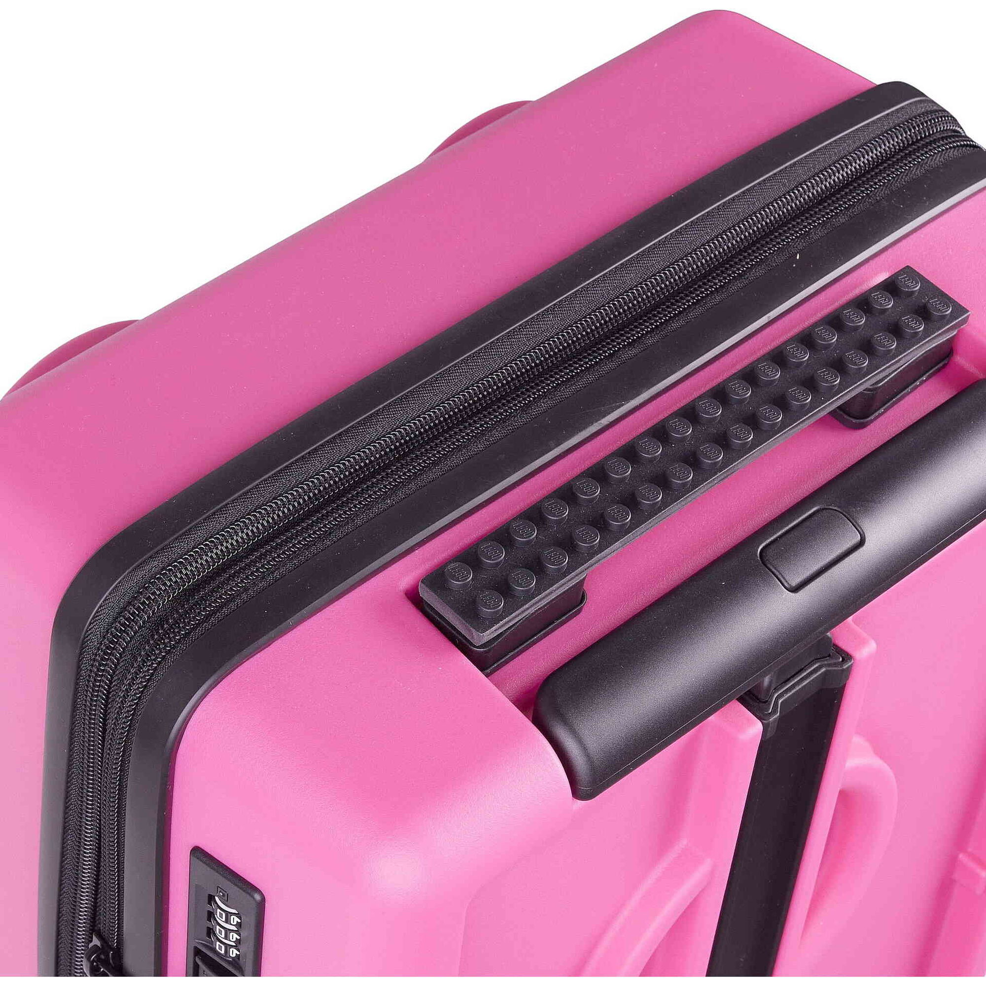 Mala de Cabine Extensível 4 Rodas Rosa Brick