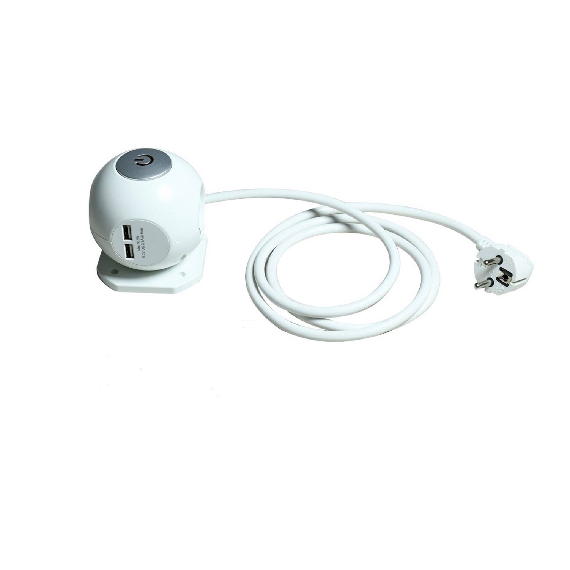 Bloco 3 Tomadas e 2 Entradas USB 250V Bazar&atilde;o