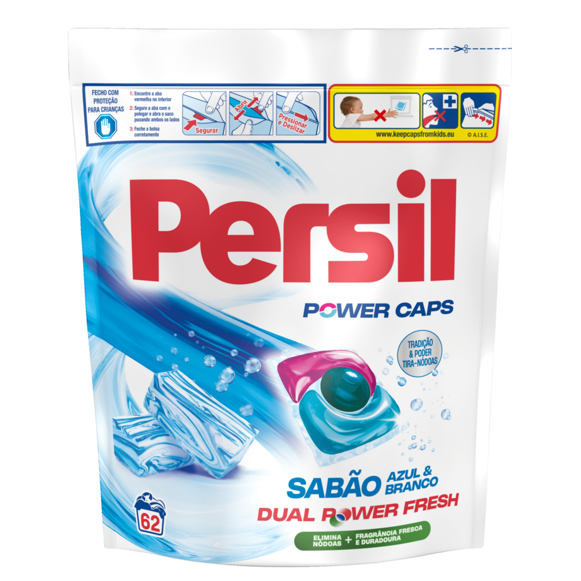 Detergente M&aacute;quina Roupa C&aacute;psulas Sab&atilde;o Persil