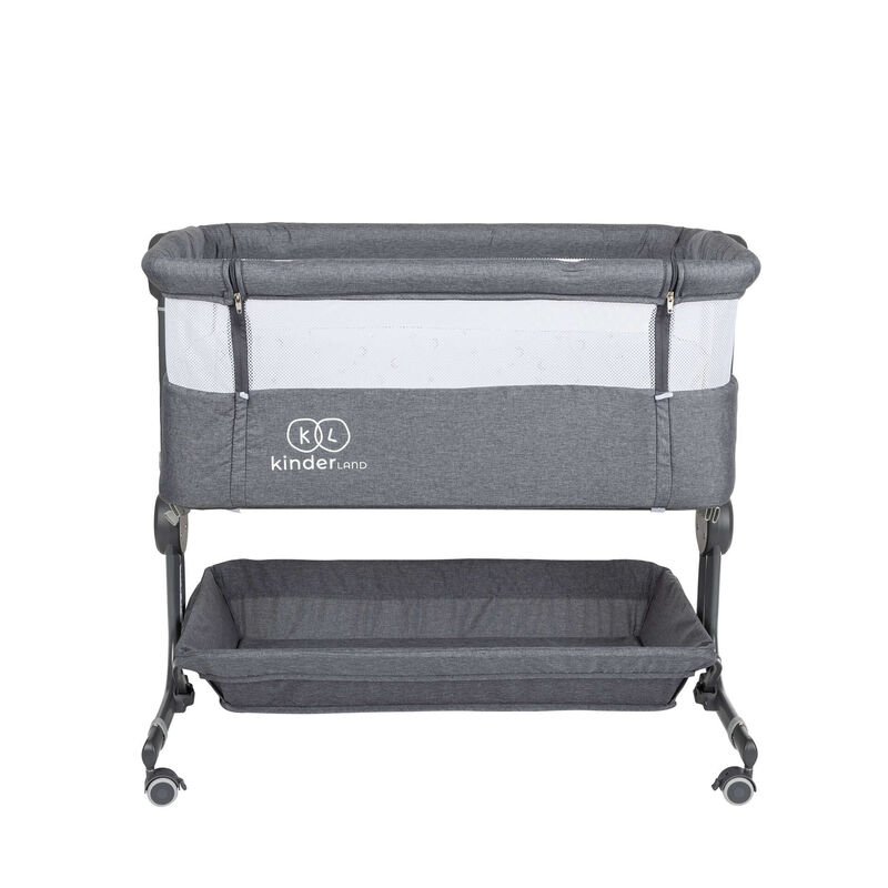 Berço Com Cesto Luxury Cinza