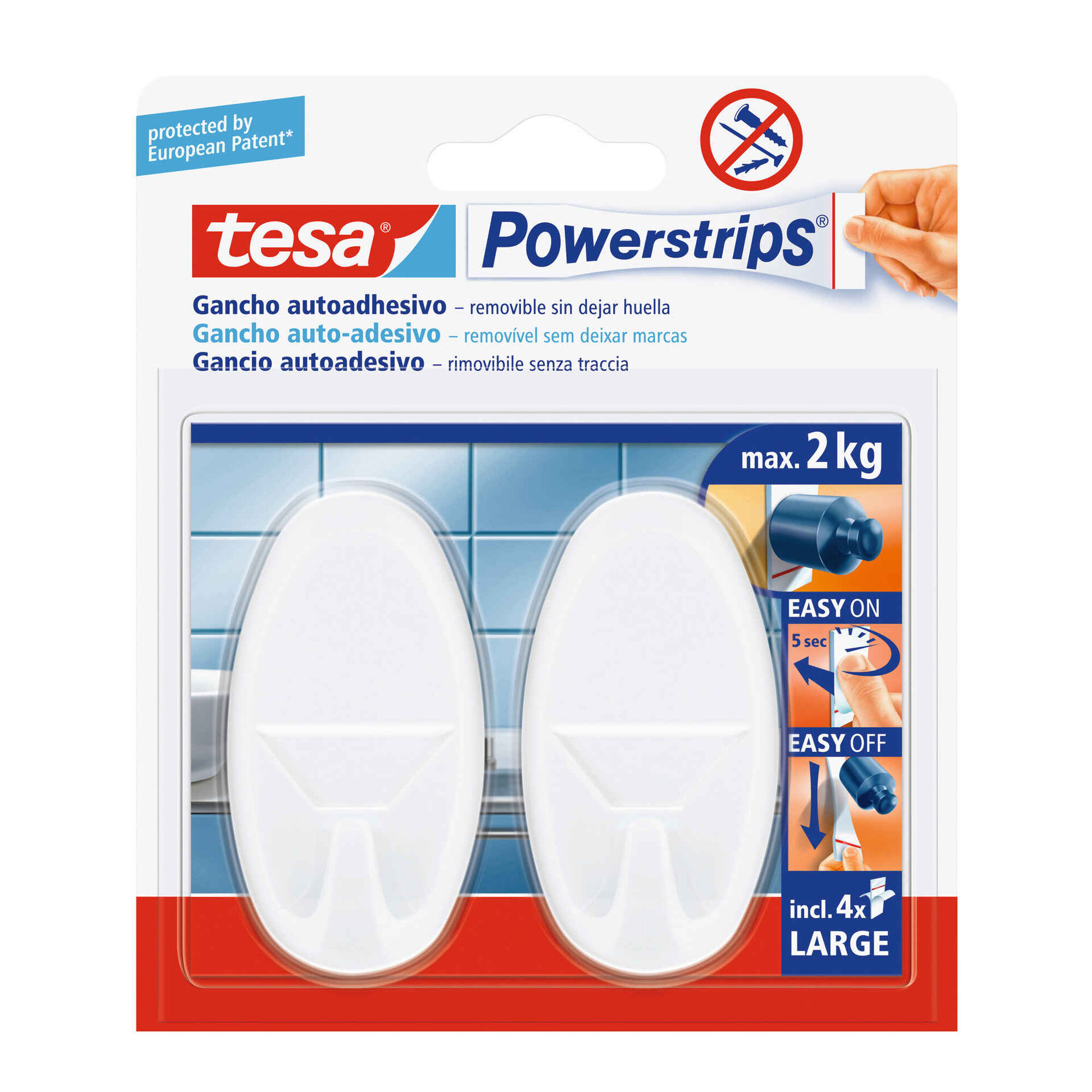 Ganchos Ovais Powerstrips Ganchos Ovais Powerstrips