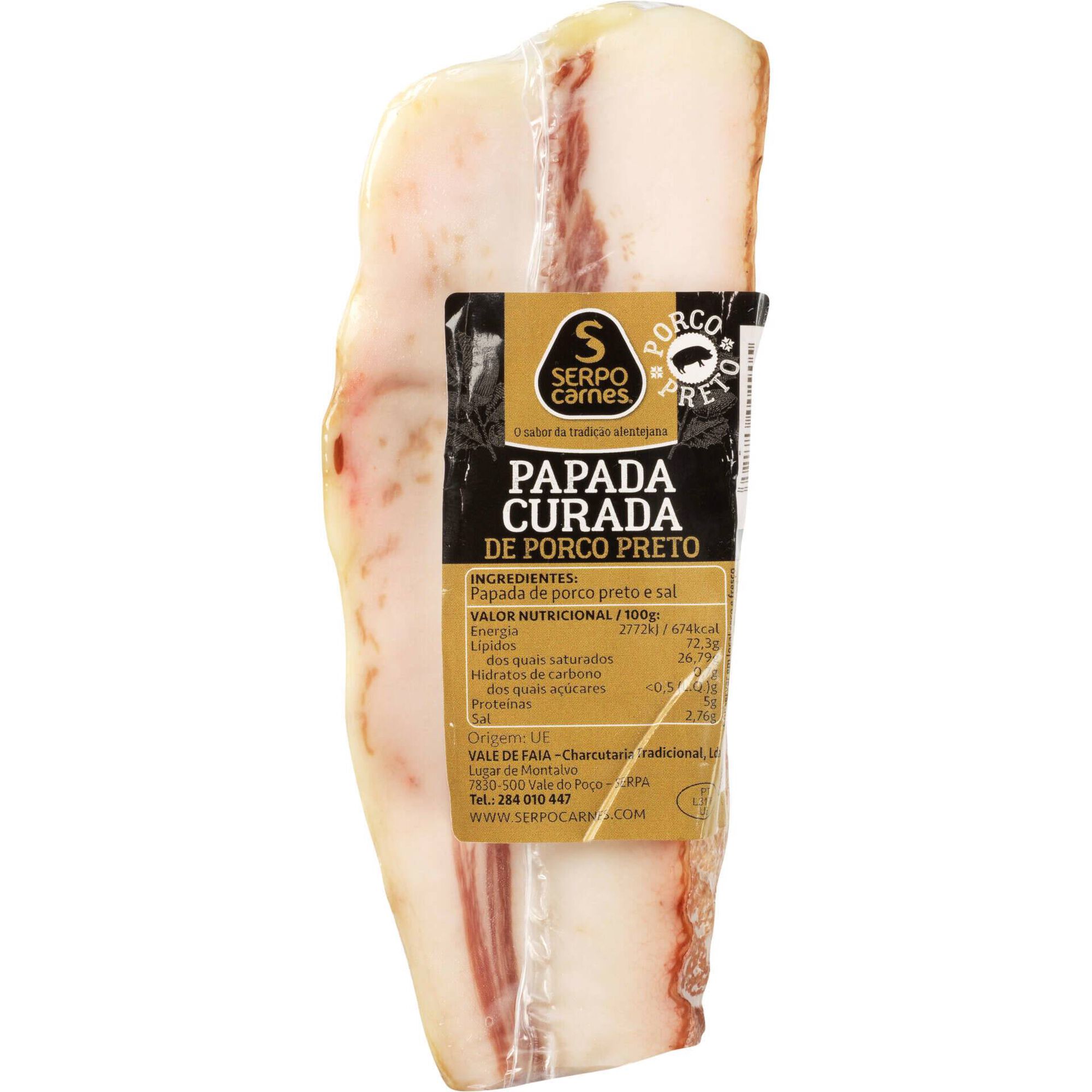 Papada Curada de Porco Preto Serpocarnes