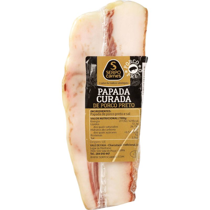 Papada Curada de Porco Preto Serpocarnes