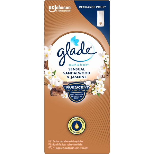 Ambientador Recarga Touch&Fresh Jasmim e Sândalo Glade