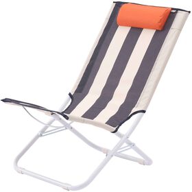 Cadeira Relax Azul Riscas Oasis