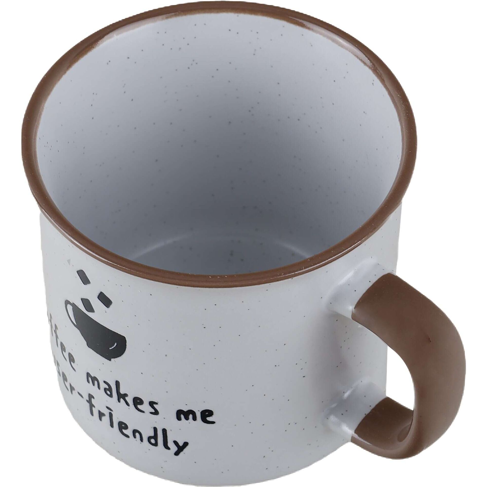 Caneca 285ml Coffee Makes Me User Friendly Branca Kasa