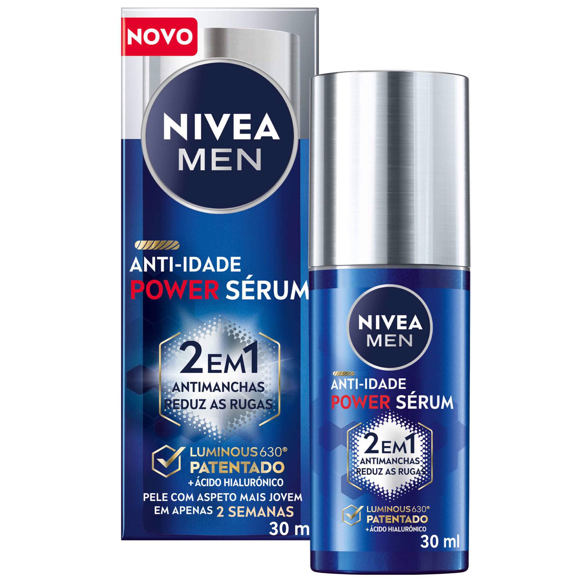 Sérum de Rosto Men Power Anti-Idade 2 em 1 Sérum de Rosto Men Power Anti-Idade 2 em 1