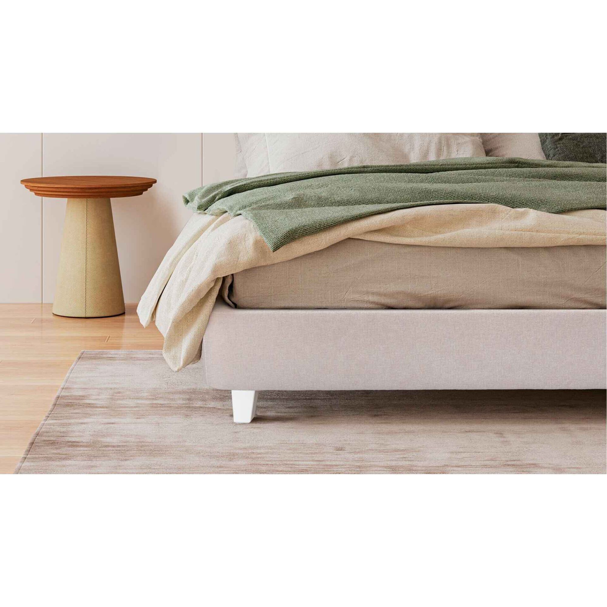 Sommier Nara White P&eacute;s Retangulares Brancos Dreamura