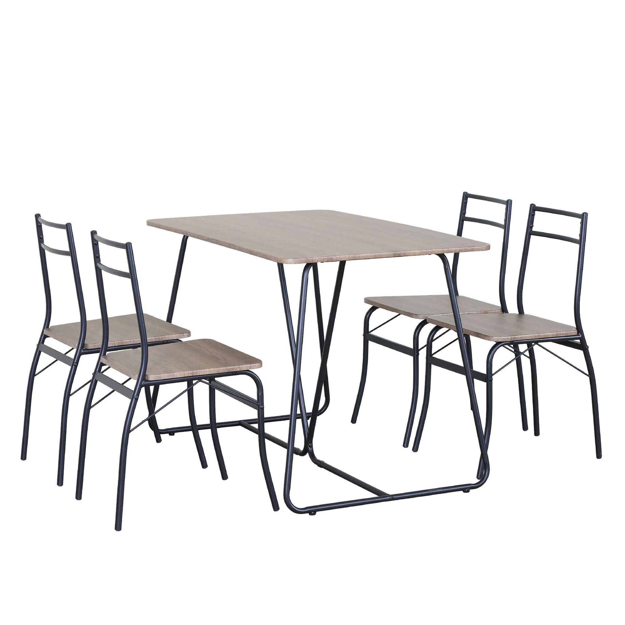 Conjunto Mesa e 4 Cadeiras Minimal Kasa