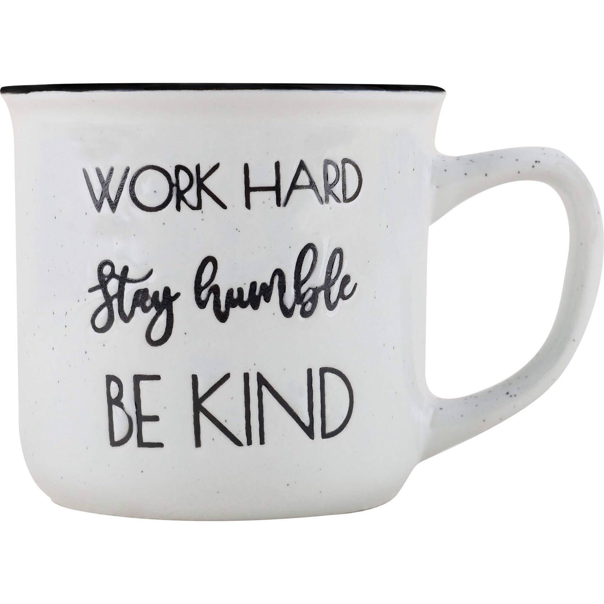 Caneca 310ml Branca Work Hard