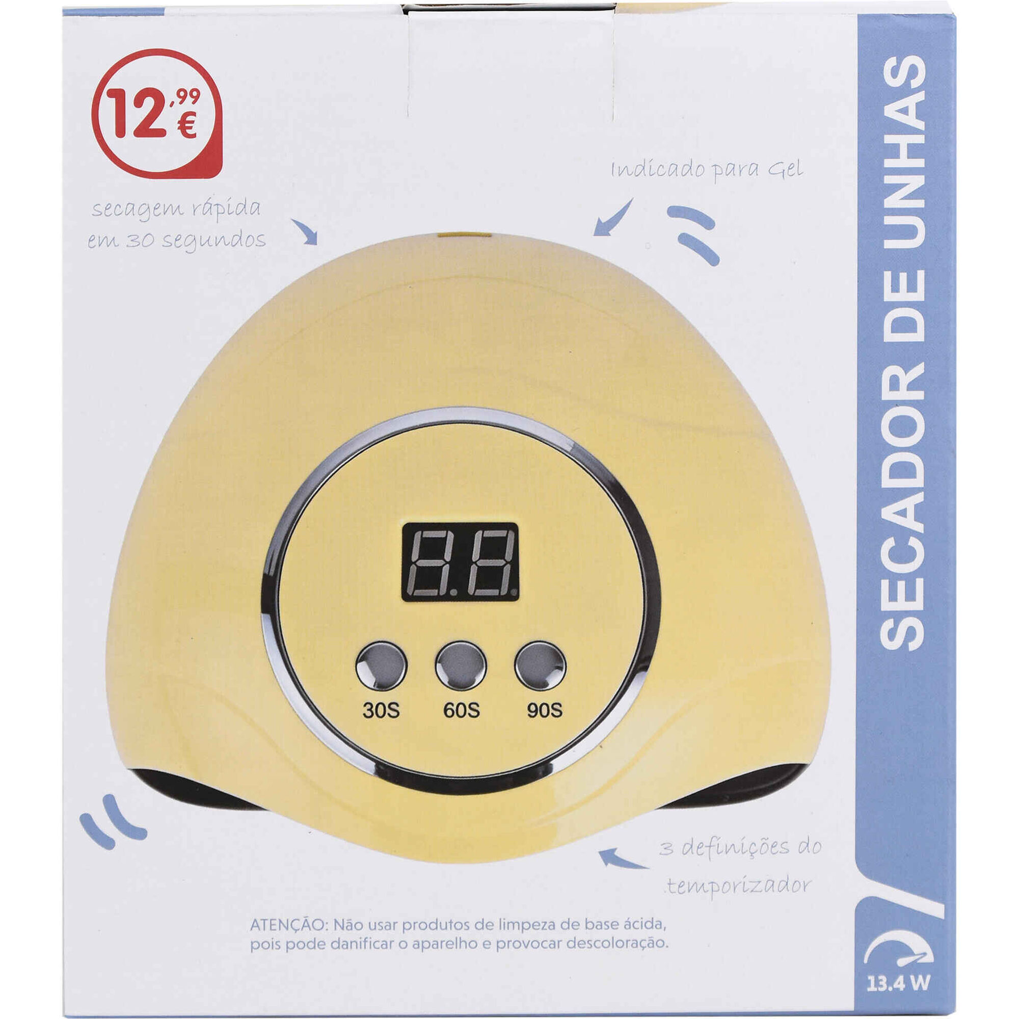 Secador de Unhas Tecnologia Led Uv Tempo Bazar&atilde;o