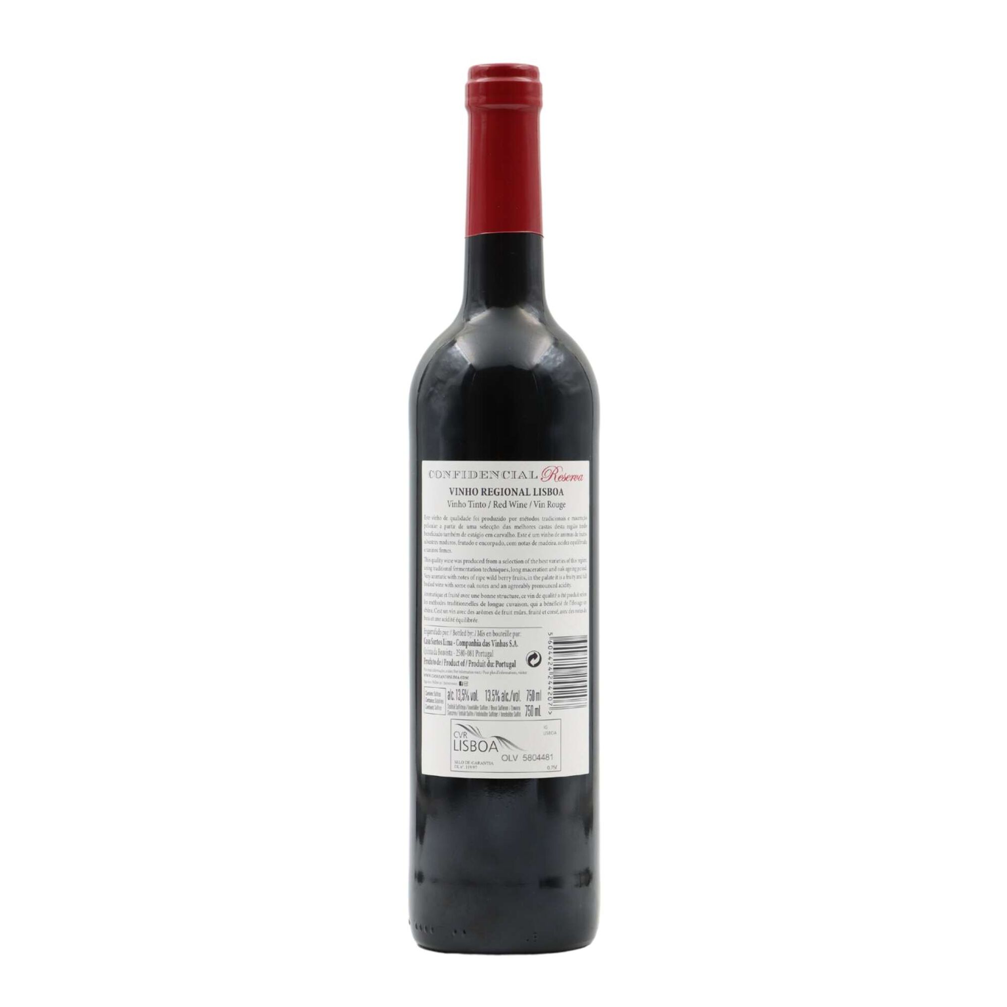 Confidencial Reserva Regional Lisboa Vinho Tinto | Continente Online
