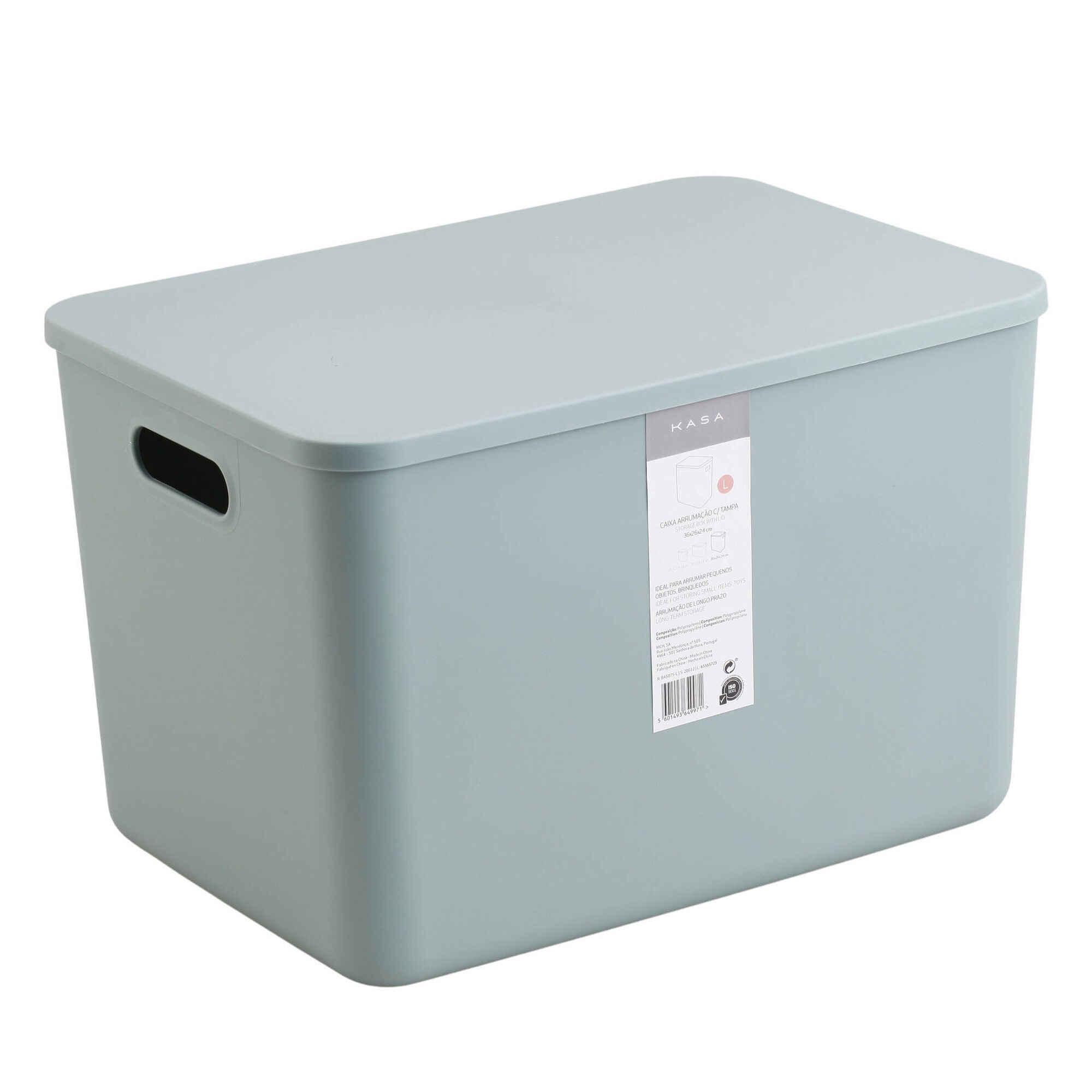 Caixa Arruma&ccedil;&atilde;o Pl&aacute;stico 22,4L Verde