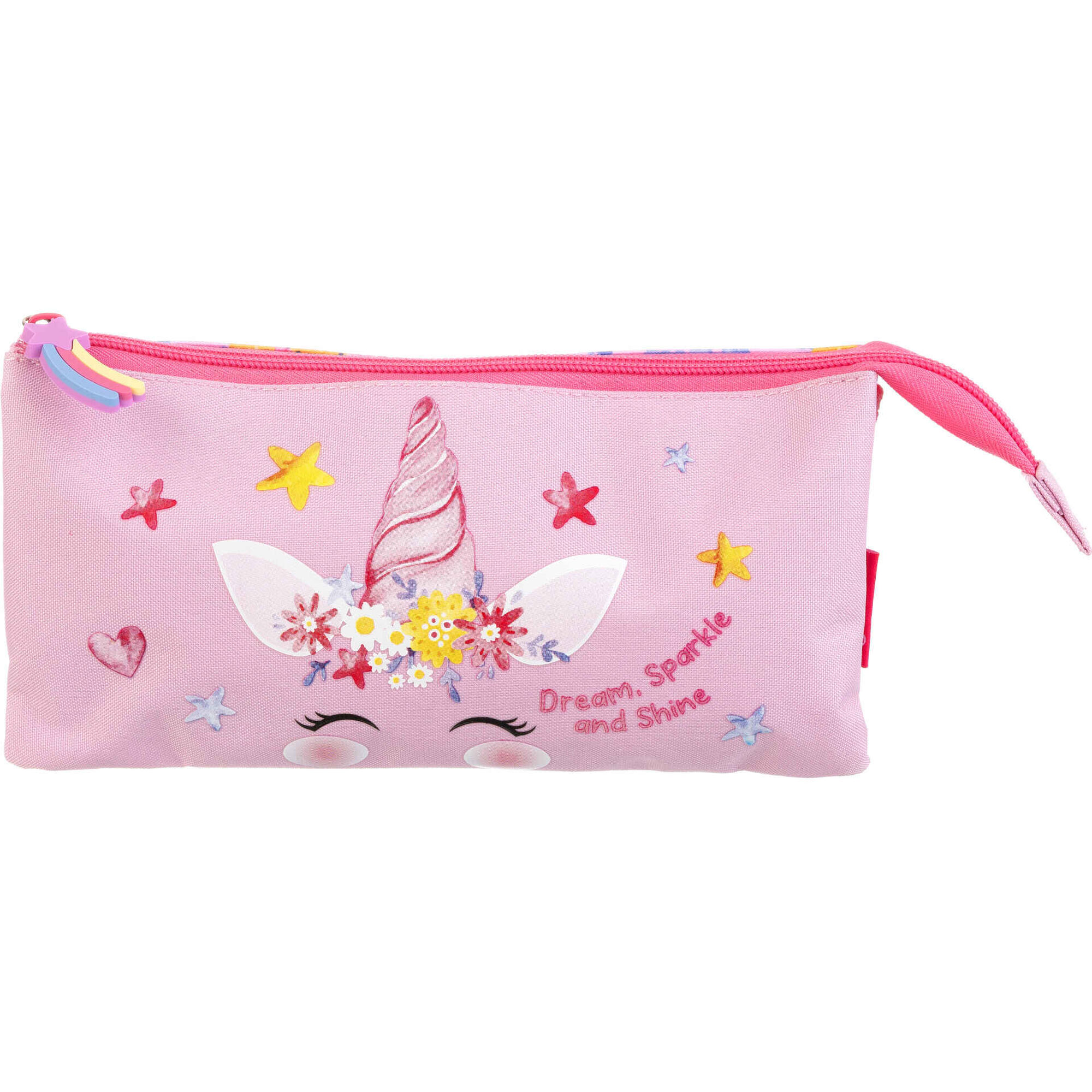 Estojo Triplo Rosa Unicorn Note!