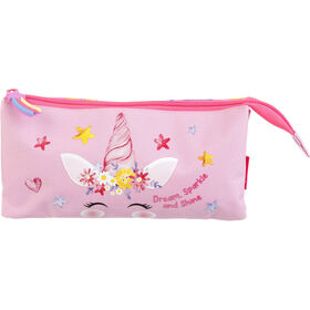 Estojo Triplo Rosa Unicorn Note!