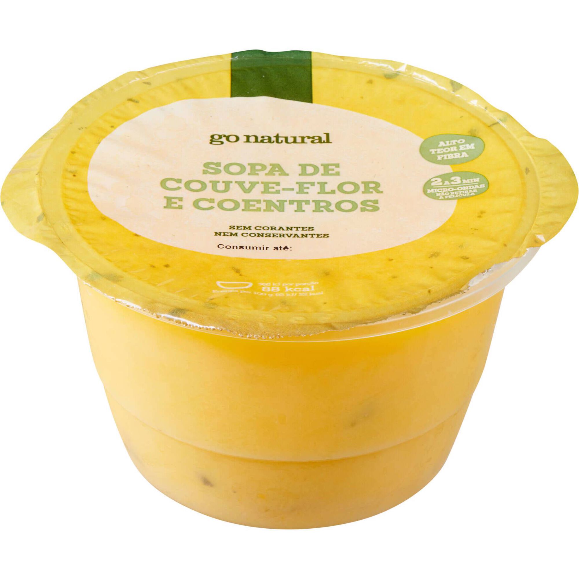 Sopa Couve Flor e Coentros