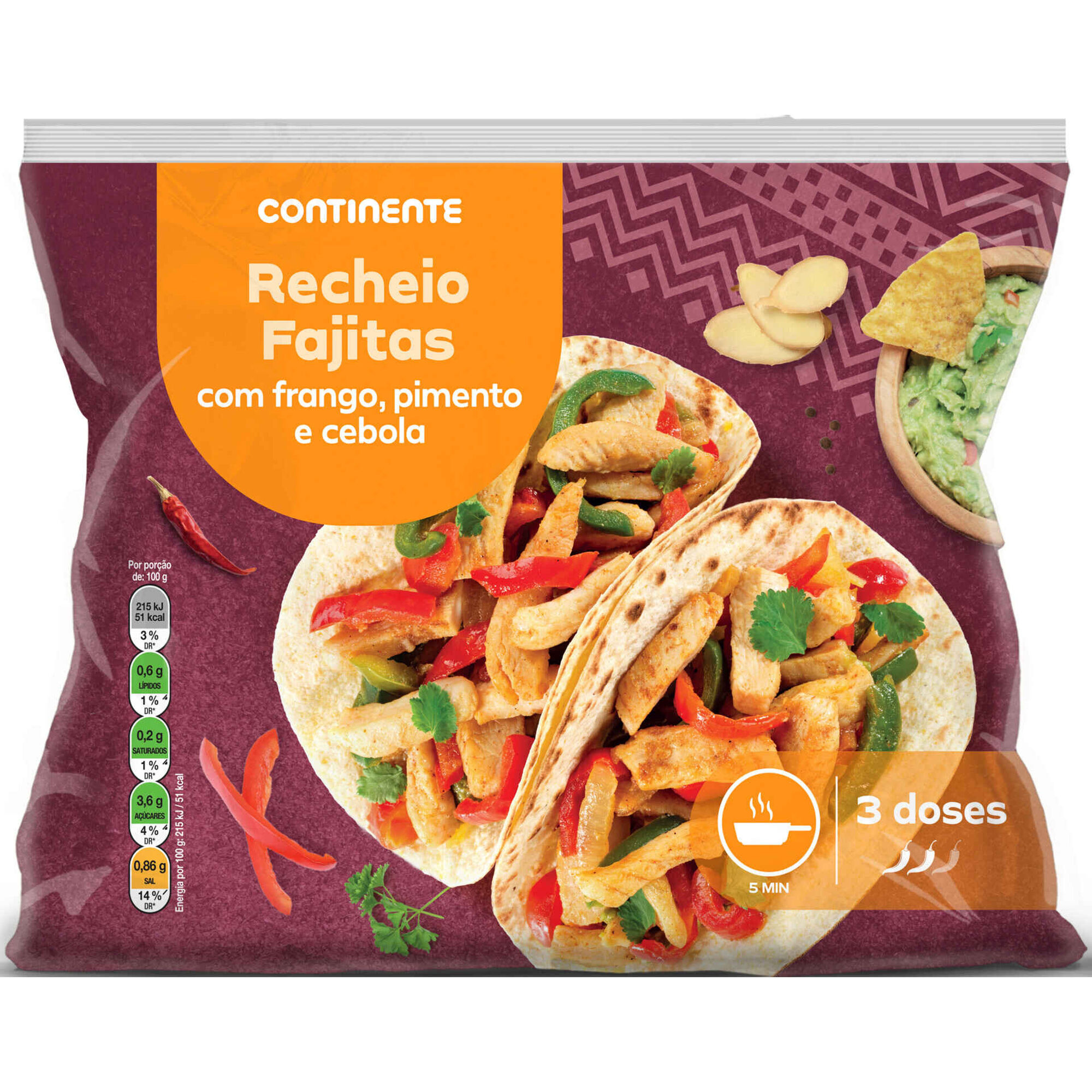 Recheio para Fajitas Continente