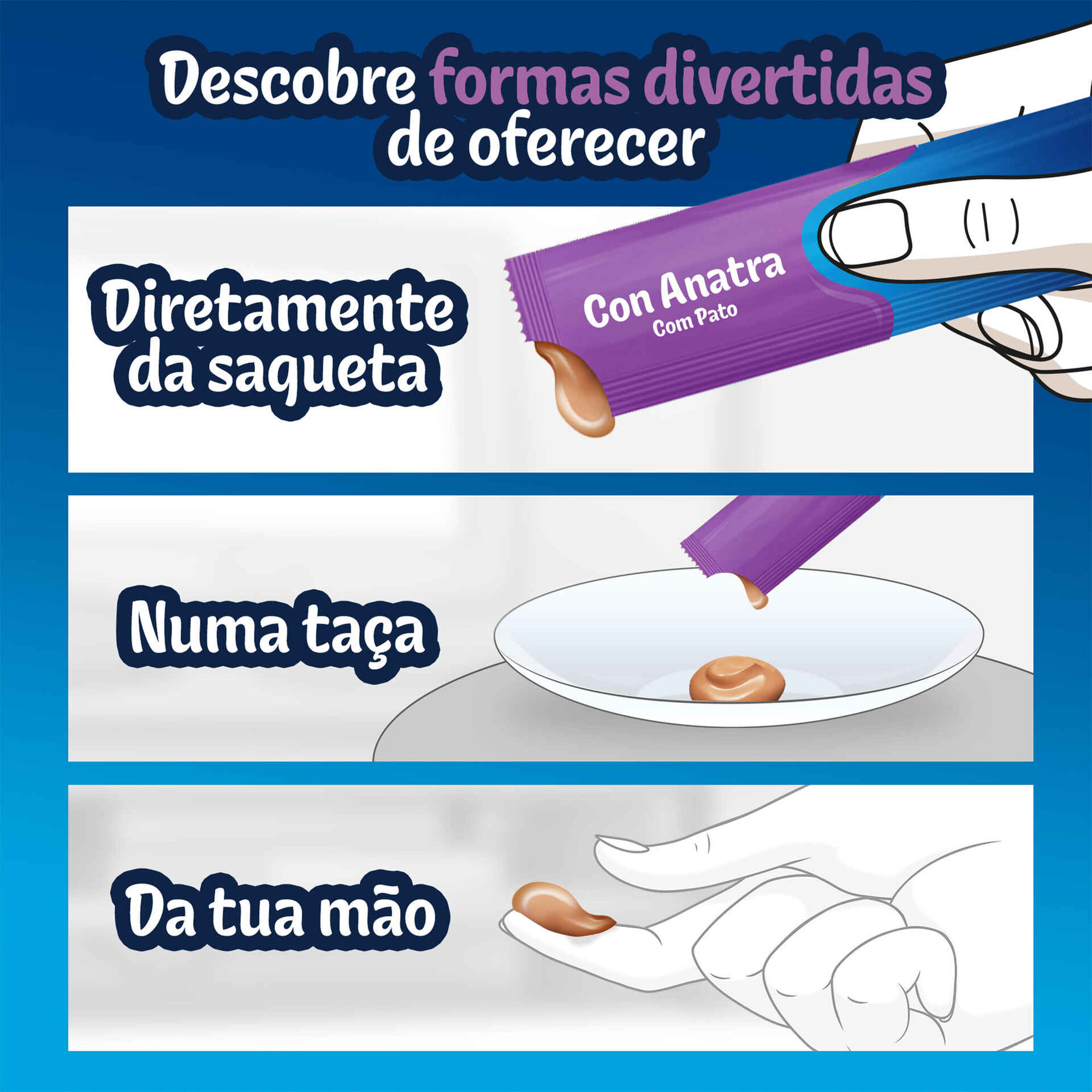 Snack L&iacute;quido para Gato Adulto Deli Moments Pato Saquetas Purina Felix