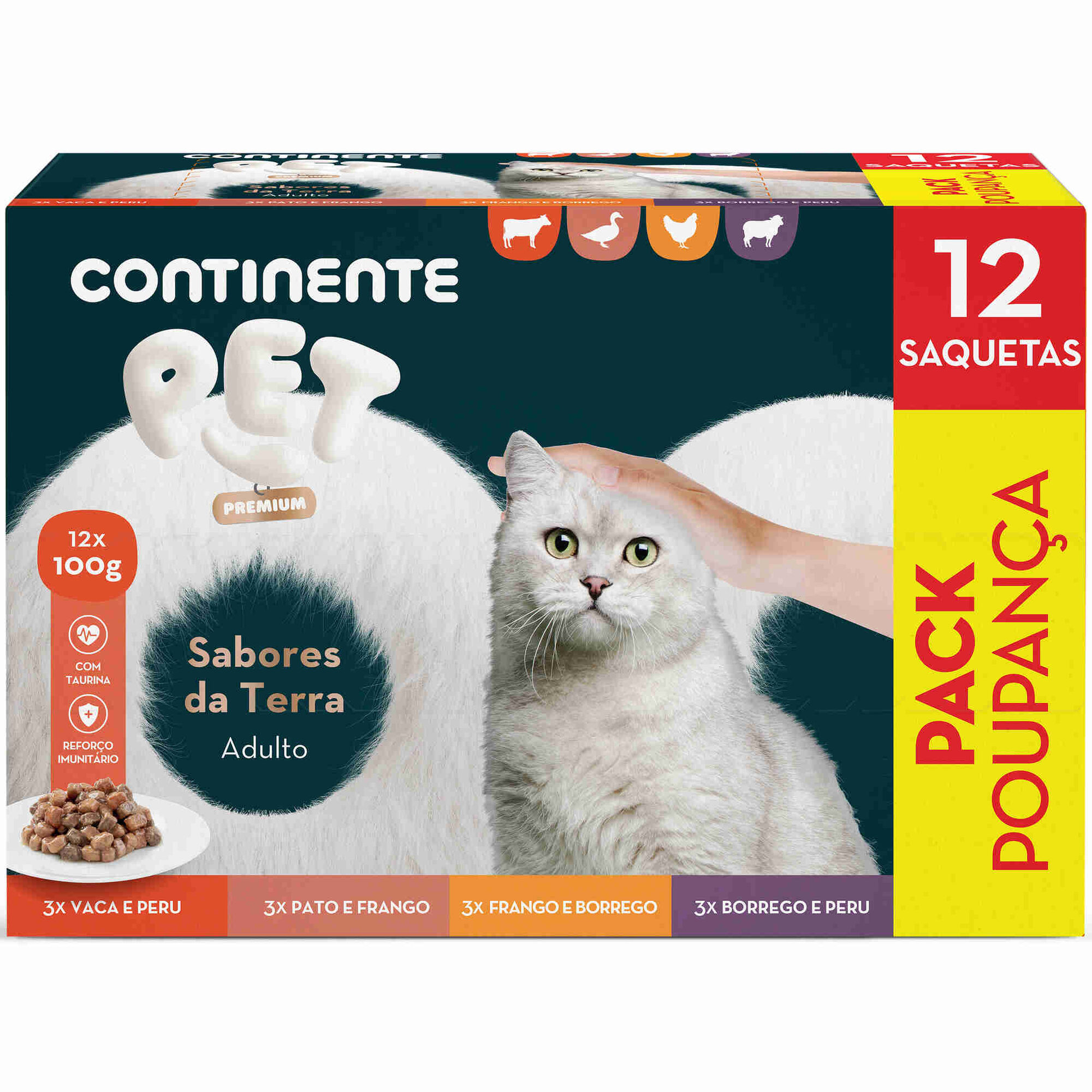 Comida H&uacute;mida para Gato Adulto Sabores da Terra Continente Pet