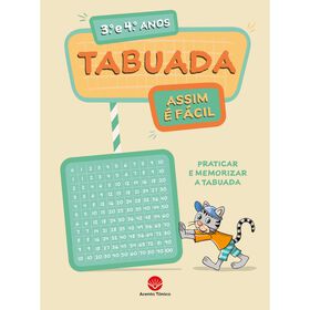 Carlos Letra Livro Tabuada - Assim É Fácil, 3º e 4º Anos