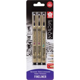 Marcadores Pigma Micron Ponta Fina e Ponta Pincel