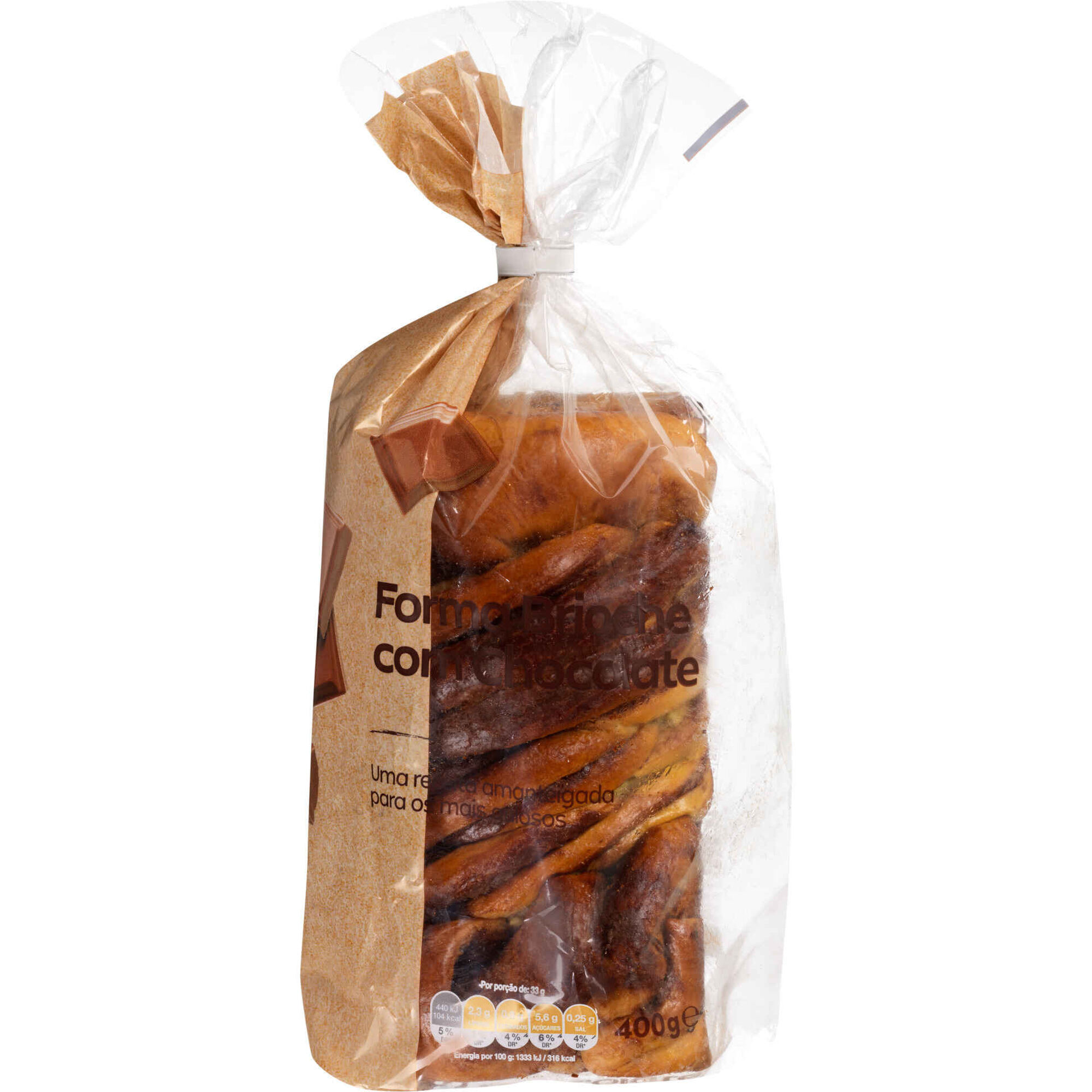 Pão de Forma Brioche com Chocolate
