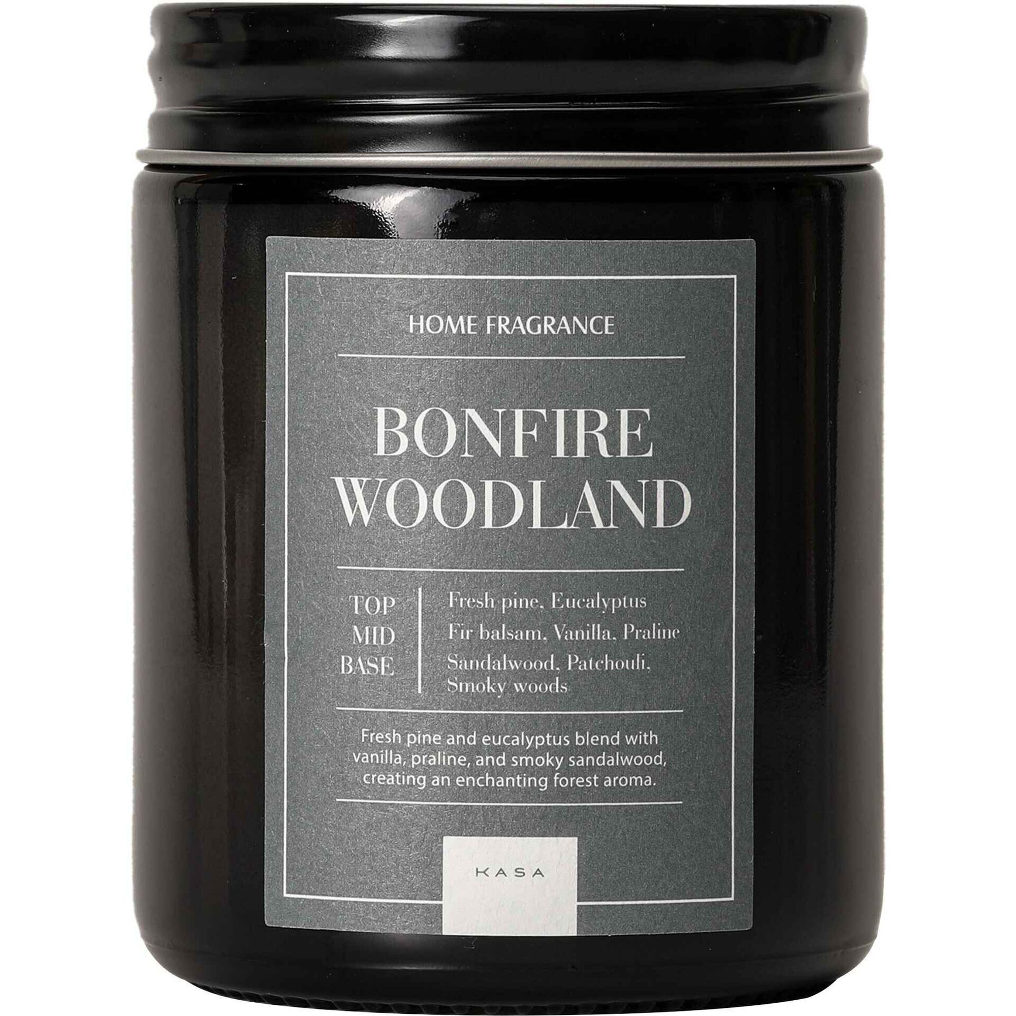 Vela em Copo Tampa Metal Woodland 390g