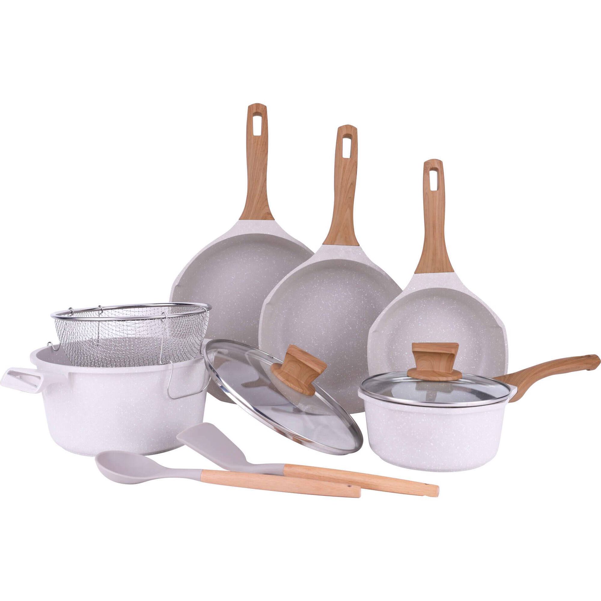 Trem Cozinha 8 Peças Alumínio Fundido Nature