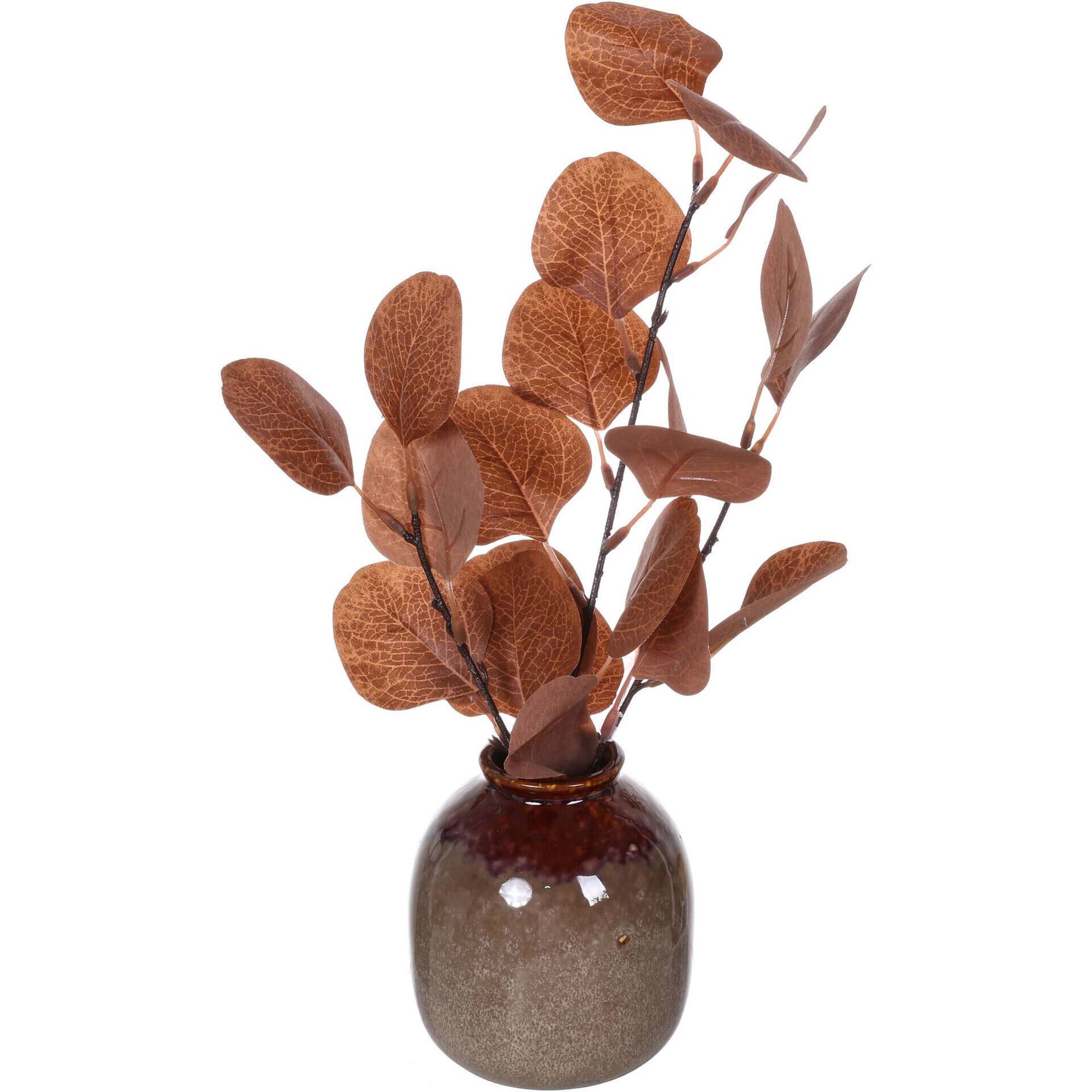 Arranjo Artificial 9,5x18cm Castanho Kasa