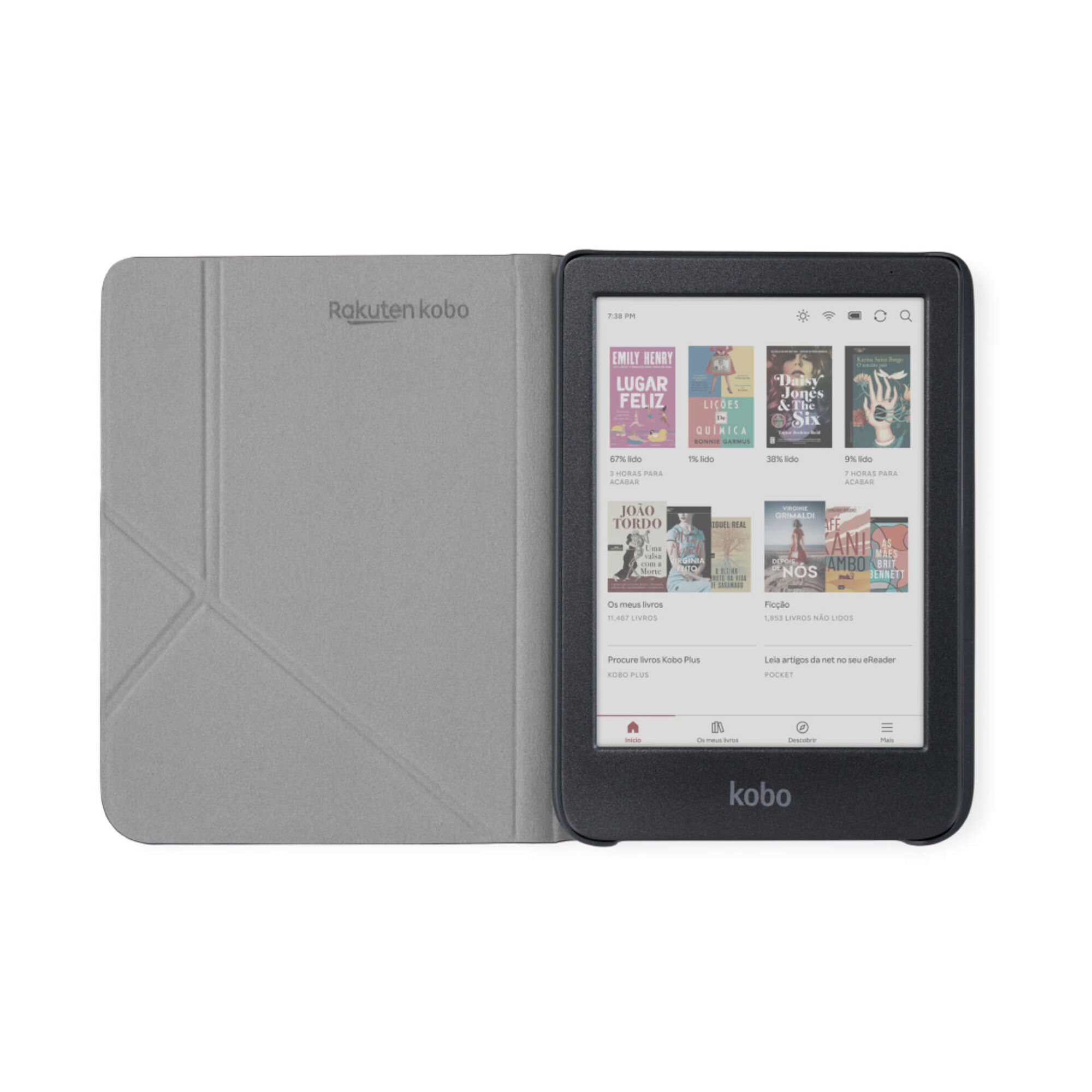 Capa SleepCover para Kobo Clara Colour/BW Rosa