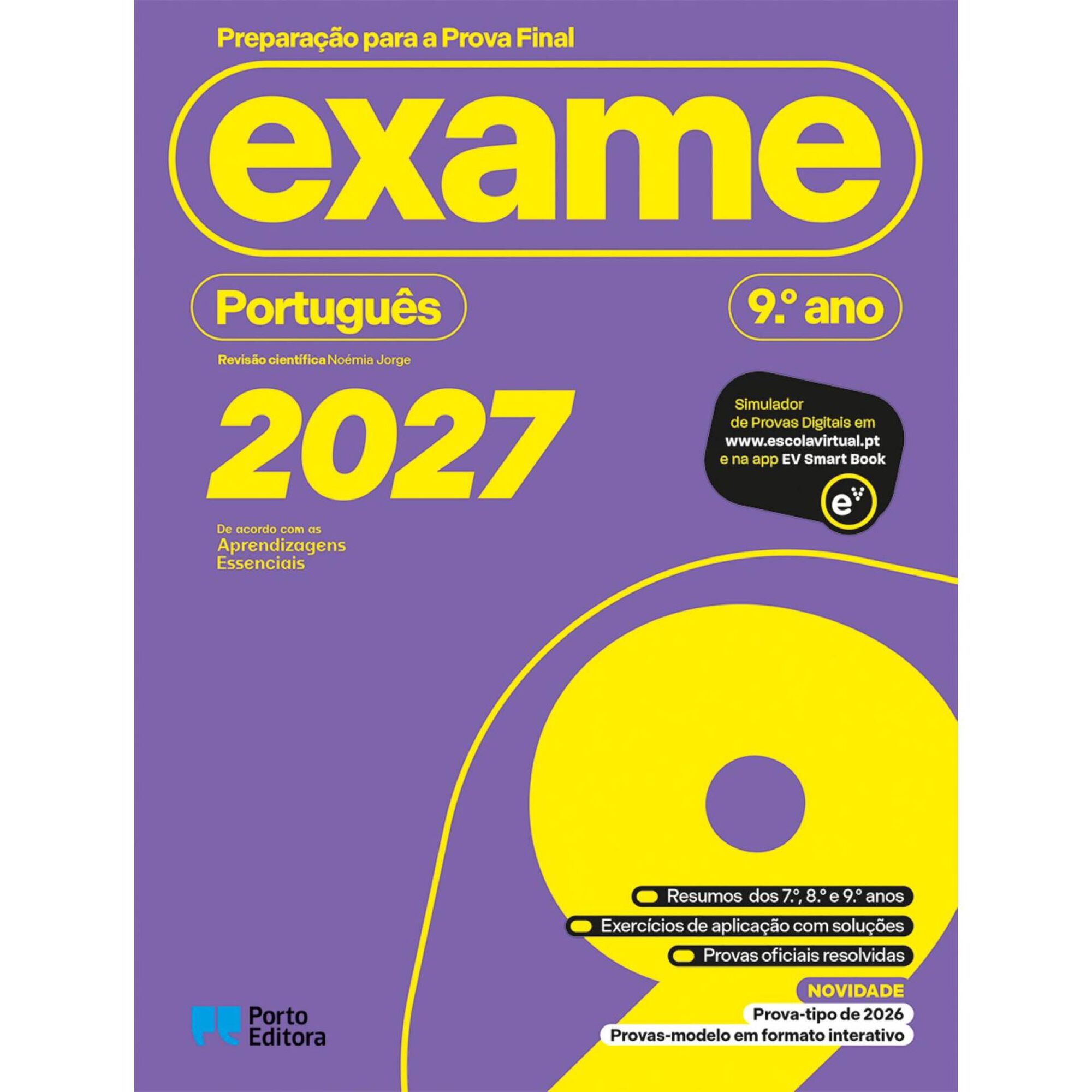 Prepara&ccedil;&atilde;o para a Prova Final 2027 - Portugu&ecirc;s - 9.&ordm; Ano