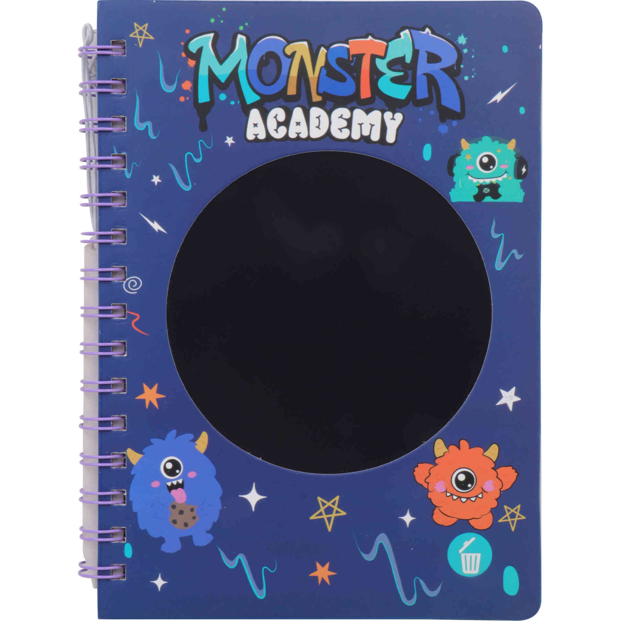 Caderno Espiral A5 LCD Tablet Pautado Monster Note!