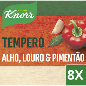 Tempero de Alho, Piment&atilde;o e Louro Cubos Knorr