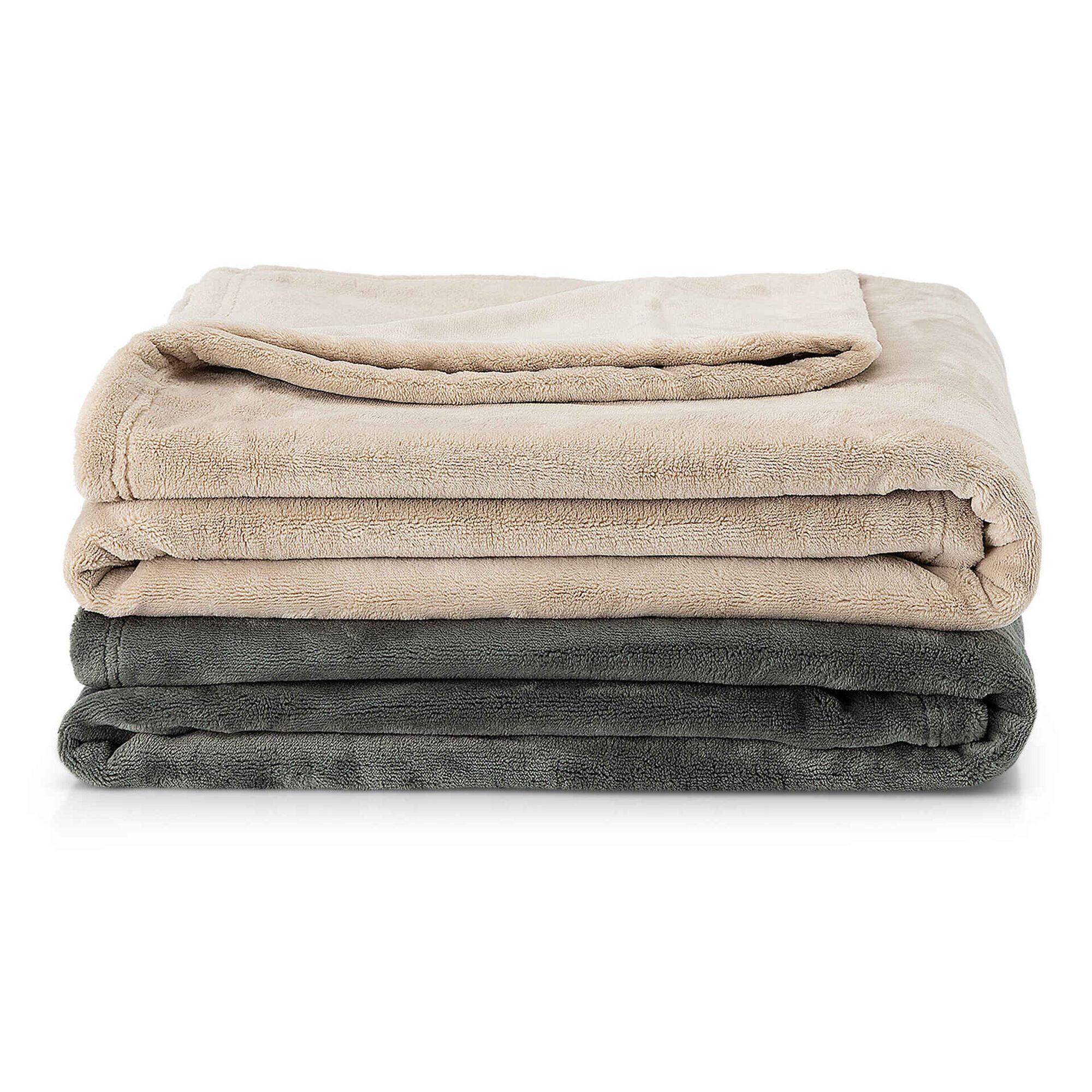 Manta Flanela 130x160cm P&eacute;rola Kasa