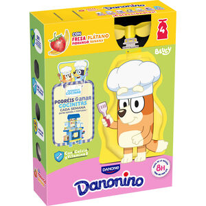 Iogurte Pouch Morango e Banana Infantil Danonino Danone