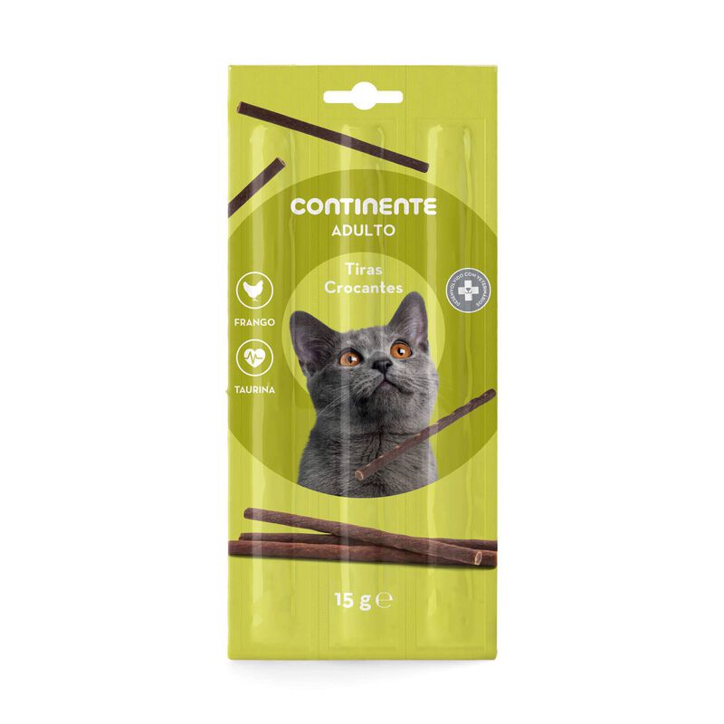 Snack para Gato Adulto Tiras Crocantes Continente