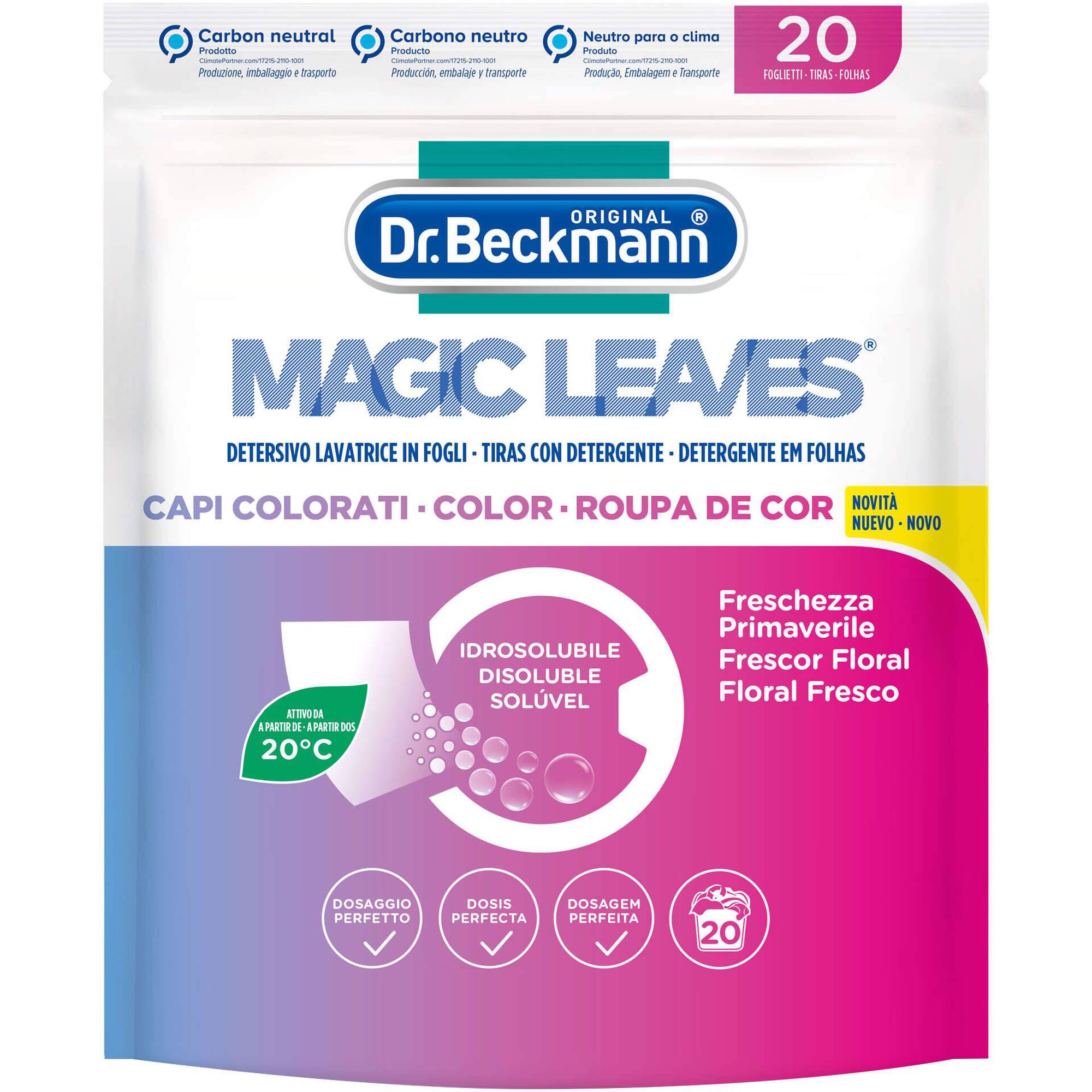 Detergente Máquina Roupa Folhas Cor