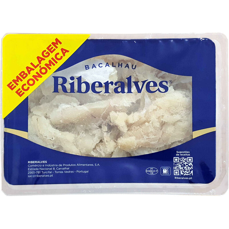 Bacalhau do Pacífico Desfiado Seco Riberalves