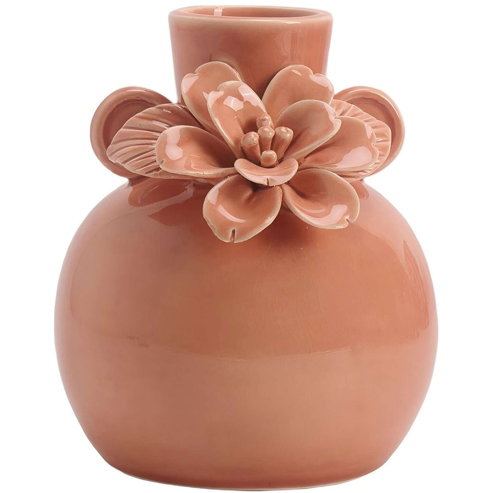 Jarra com Flores Rosa